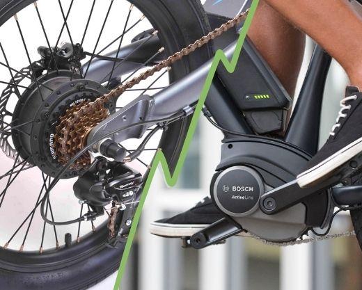 middrive motor vs hub motor on ebike